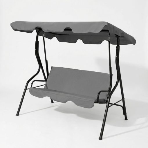 Kerti hintaágy - 170 x 110 x 153 cm - szürke