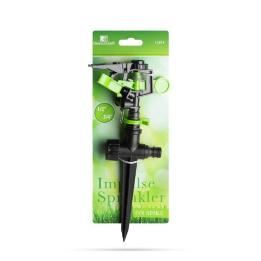 Leszúrható szektorálható impulzus szórófej - műanyag - max. 20 m - 27,4 x 12,5 x 5,3 cm