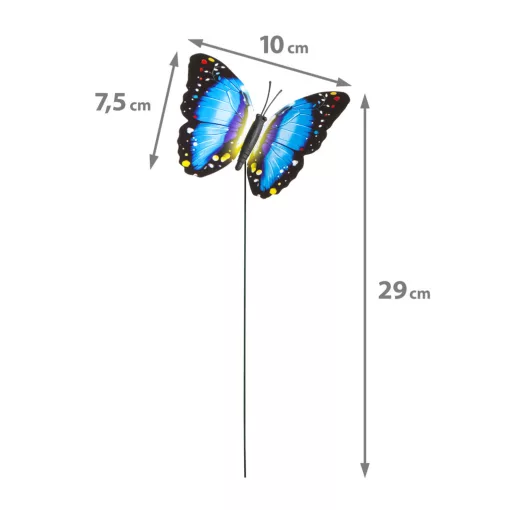 Leszúrható dekor pillangó - többféle - 29 cm - műanyag