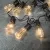   Szolár LED fényfüzér - villanykörte design - 30 LED - 180 cm