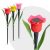   LED-es szolár tulipánlámpa - sárga / piros / rózsaszín - 31 cm - 24 db / kínáló