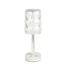 Asztali lámpa - átlátszó - állítható színhőm, fényerő - akkumulátoros - USB