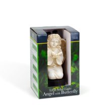 Szolár angyalka - pillangó - 1 melegfehér LED - műgyanta - 42 x 11 x 6,5 cm
