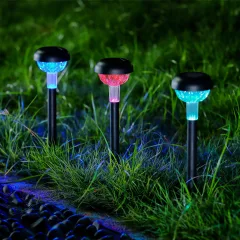   Leszúrható szolár lámpa - RGB LED - 7 x 30 cm - színváltós