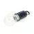   Akasztható szolár lámpa - villanykörte alakú - USB-C - 100 lumen - 400 mAh