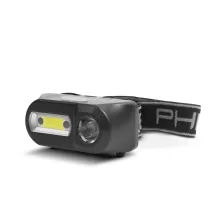 COB+XPE LED-es fejlámpa - fehér/piros LED - mozgásérzékelővel - akkumulátorral