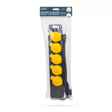 Kültéri elosztó fedéllel - 1,5 m - 5 x 230V - 3 x 1,5 mm2, gumi  - IP44