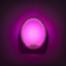 LED éjszakai fény, színváltós - Premium "Smooth" - 7 LED