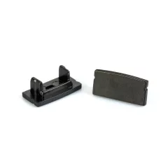 LED aluminium profil végzáró (41010hez) - 2 db - fekete