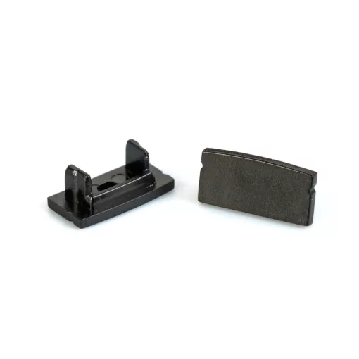 LED aluminium profil végzáró (41010hez) - 2 db - fekete