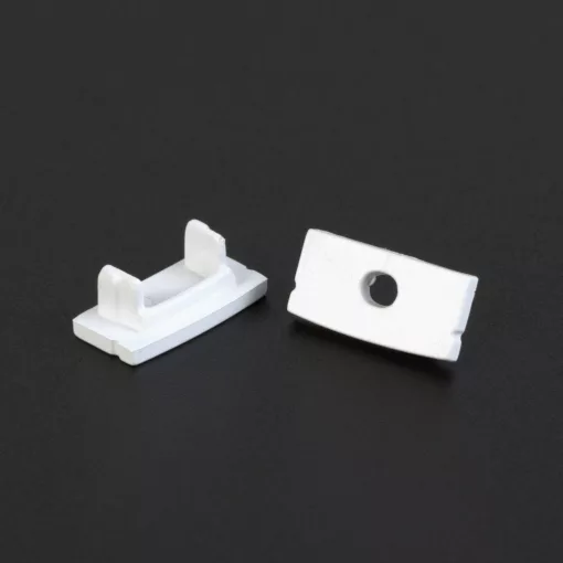 LED aluminium profil végzáró (41010hez) - 2 db - fehér