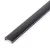   LED aluminium profil takaró búra - fekete - 1000mm (41010/41011hez)