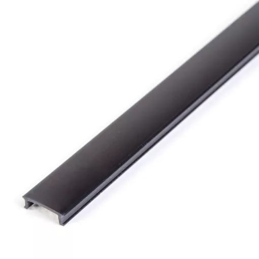 LED aluminium profil takaró búra - fekete - 1000mm (41010/41011hez)