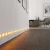   LED aluminium profil sín - 1000 x 23(17) x 8 mm - süllyeszthető U profil - fehér