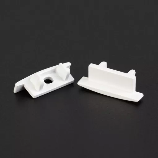 LED aluminium profil végzáró (41011hez) - 2 db - fehér