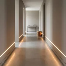 LED aluminium profil sín - vakolható, gipszkartonba süllyeszthető - 1000 x 61 x 13 mm