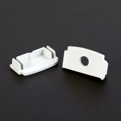 LED aluminium profil végzáró (41025höz) - 2 db - fehér