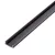   LED aluminium profil takaró búra - fekete - 1000 mm (41025A1-hez)