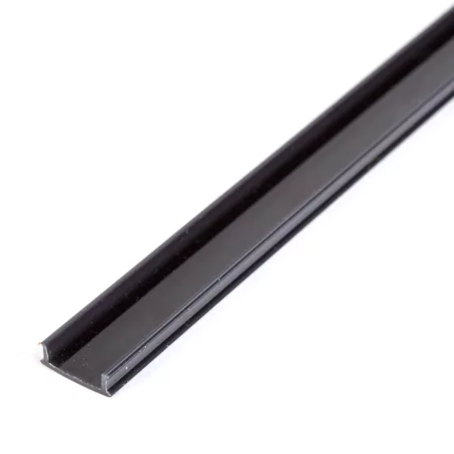 LED aluminium profil takaró búra - fekete - 1000 mm (41025A1-hez)