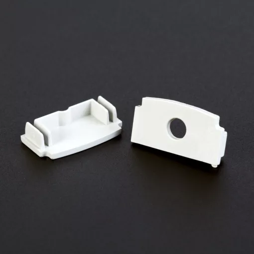LED aluminium profil végzáró (41026hoz) - 2 db - fehér
