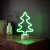   Neon LED lámpa - zöld fenyőfa - 3 x AA + USB - 18,5 x 8,5 x 28 cm