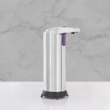 Automata szappanadagoló - 220 ml - álló - elemes - króm