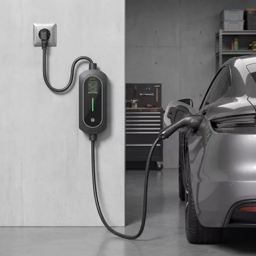 Elektromos autó töltőállomás táskával - EVSE Type2 - 5 m - max. 3,5 kW - 1 x 16A - 110-240V AC