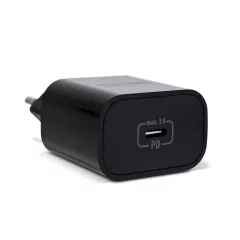 Adapter - Type-C - gyorstöltő, PD20W - fekete