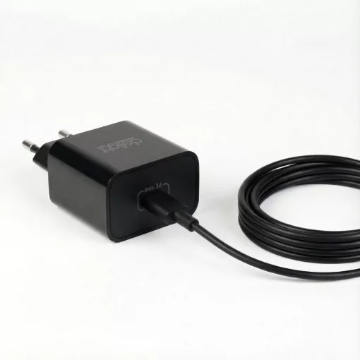 Adapter - Type-C - gyorstöltő, PD20W - fekete