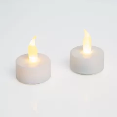 LED-es teamécses - fehér - 2 db / bliszter