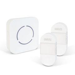   Digitális elem- és vezeték nélküli csengő - Kinetic - 2 kültéri - fehér - kék LED