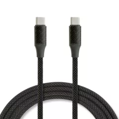   Adatkábel - Type-C / Type-C - mágneses - fekete - 1m - 3A - 60W