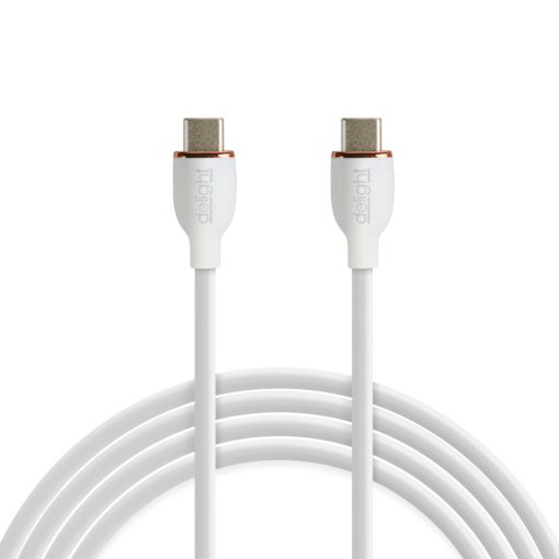 Adatkábel - Type-C / Type-C - fehér - 1 m - 3 A - 60 W