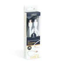 Adatkábel - Type-C / Type-C - fehér - 1 m - 3 A - 60 W