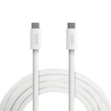 Notebook töltőkábel - adatkábel - Type-C / Type-C - fehér - 1 m - 5 A - 240 W