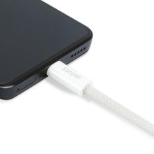 Notebook töltőkábel - adatkábel - Type-C / Type-C - fehér - 1 m - 5 A - 240 W