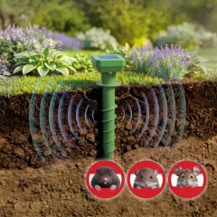   Leszúrható szolár kártevőriasztó - 80 mAh - 500 m2 - IP44