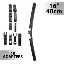 Ablaktörlő 16"/40 cm - 10 db adapterrel