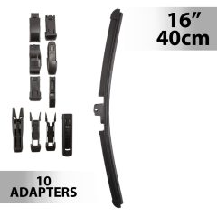 Ablaktörlő 16"/40 cm - 10 db adapterrel