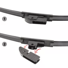 Ablaktörlő 20"/50 cm - 10 db adapterrel