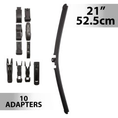 Ablaktörlő 21"/52,5 cm - 10 db adapterrel