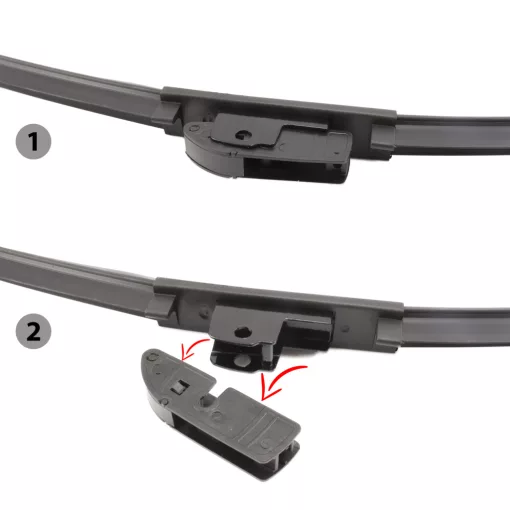 Ablaktörlő 26"/65 cm - 10 db adapterrel