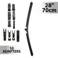 Ablaktörlő 28"/70 cm - 10 db adapterrel