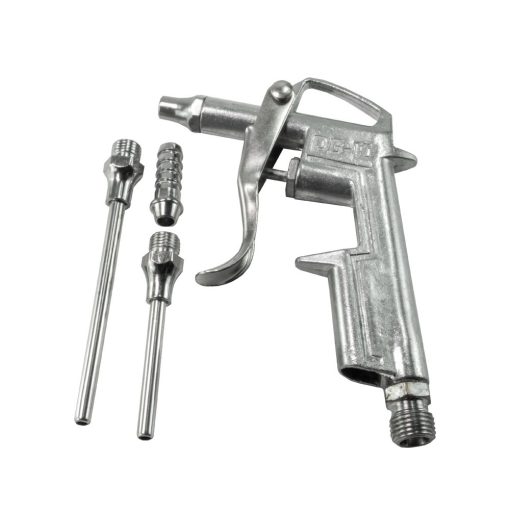 Légfúvó pisztoly - pneumatikkus - cserélhető fúvókákkal - 16/50/80 mm - 1/4"