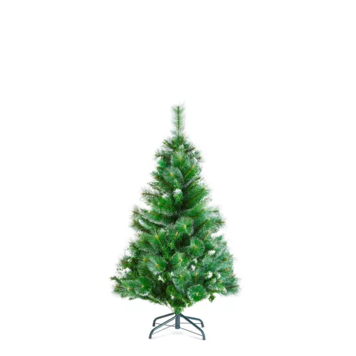 Műfenyő - 120 cm - ezüstfenyő dús ágakkal - PVC - havas