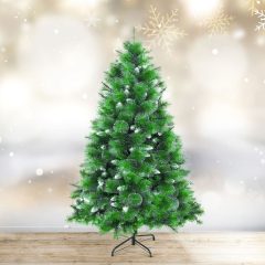   Műfenyő - 180 cm - ezüstfenyő dús ágakkal - PVC - havas