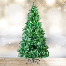 Műfenyő - 210 cm - ezüstfenyő dús ágakkal - PVC - havas