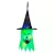   Halloween-i LED dekor - szellem - zöld - 10 színes LED - akasztható - 2 x 2032 - 75 x 35 cm
