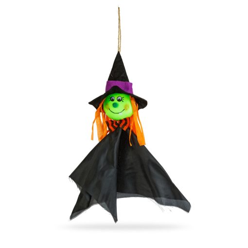 Halloween-i dekoráció - felakasztható - boszorkány - 48 x 44 cm