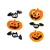 Halloween gél ablakmatrica szett - 50 x 15 cm - 2 féle